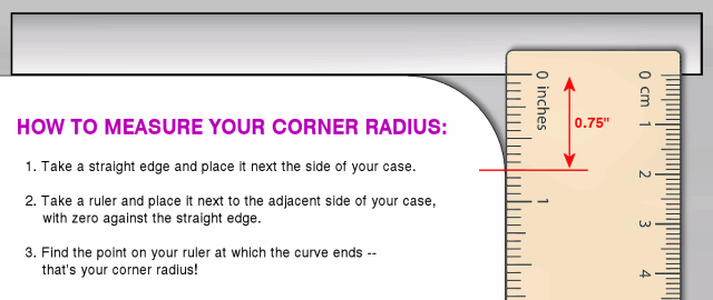 custom foam corner radius